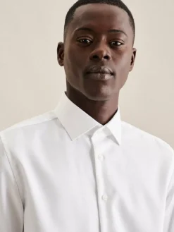 Seidensticker Hemden<Herren Business Hemd - X-Slim Extra langer Arm weiß uni