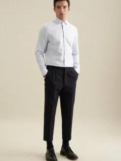 Seidensticker Hemden<Herren Business Hemd - X-Slim 1/1 hellblau strukturiert