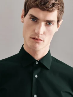 Seidensticker Hemden<Herren Business Hemd - X-Slim Langarm grün uni