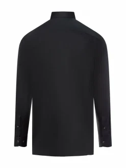 OLYMP Luxor modern fit Hemden<Herren Businesshemd schwarz uni