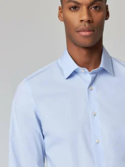 Roy Robson Hemden<Herren Businesshemd blau uni