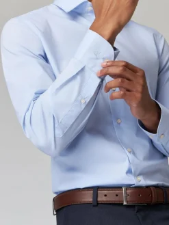 Roy Robson Hemden<Herren Businesshemd blau uni