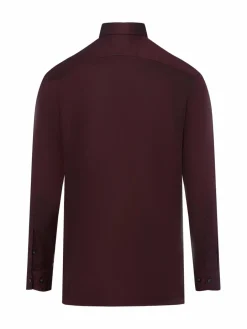 OLYMP Luxor modern fit Hemden<Herren Businesshemd bordeaux marine gemustert