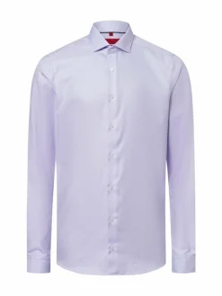 Finshley & Harding Hemden<Herren Businesshemd - Bügelfrei altrosa weiß strukturiert