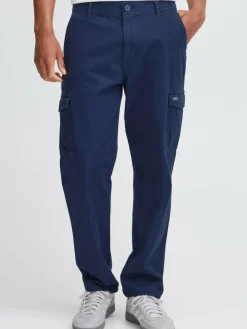 BLEND Hosen<Herren Cargohose - BHMADDOX wovenpant blau uni
