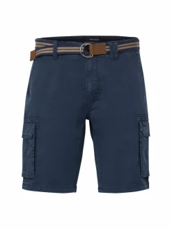 BLEND Hosen<Herren Cargoshorts blau uni