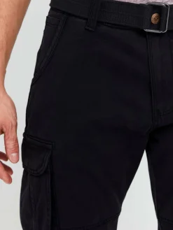 Indicode Hosen<Herren Cargoshorts - IDCosta schwarz uni