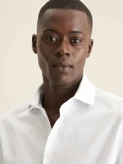 Seidensticker Hemden<Herren Casual Hemd - Slim 1/1 hellblau gestreift