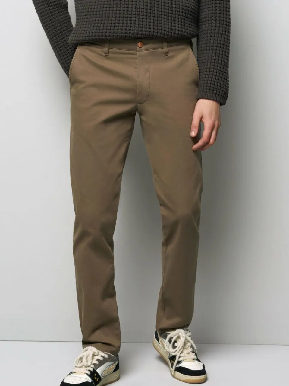 MEYER Hosen<Herren Chino - M5 braun uni