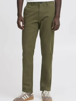 BLEND Hosen<Herren Chinohose - BHEDNAN oliv uni