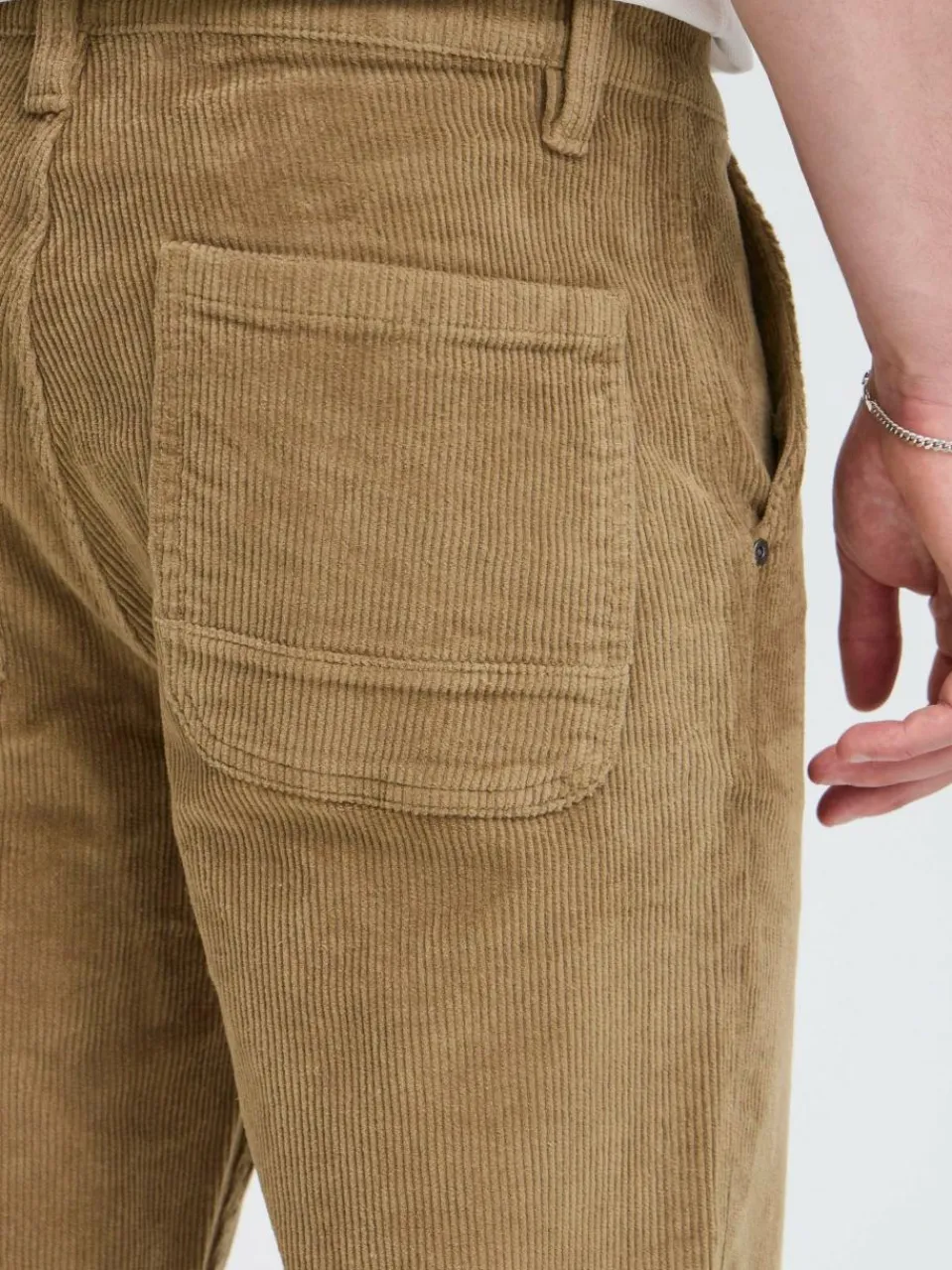 BLEND Hosen<Herren Chinohose - BHMADDOX-Cord beige strukturiert