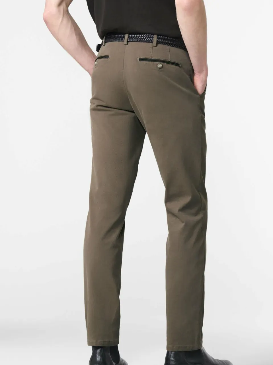 MEYER Hosen<Herren Chinohose - BONN braun uni