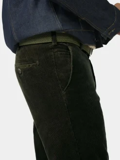 MEYER Hosen<Herren Chinohose - BONN ACTIVE oliv uni