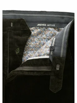 MEYER Hosen<Herren Chinohose - BONN ACTIVE oliv uni