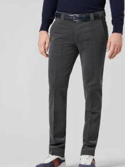 MEYER Hosen<Herren Chino-Hose - Roma schwarz uni