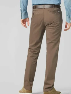 MEYER Hosen<Herren Chinohose - Roma braun uni