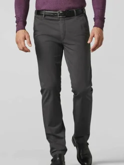 MEYER Hosen<Herren Chinohose - Roma anthrazit uni