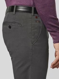 MEYER Hosen<Herren Chinohose - Roma anthrazit uni