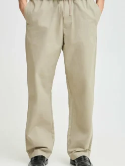 Herren Solid Hosen>Herren Chinohose - SDALANN