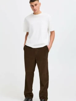 Solid Hosen<Herren Chinohose - SDALANN braun strukturiert