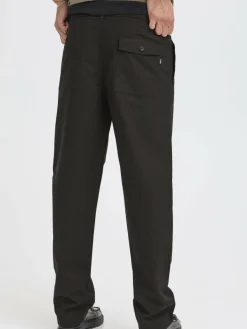 Herren Solid Hosen>Herren Chinohose - SDLIAM