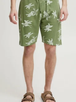 BLEND Hosen<Herren Chinoshorts grün uni