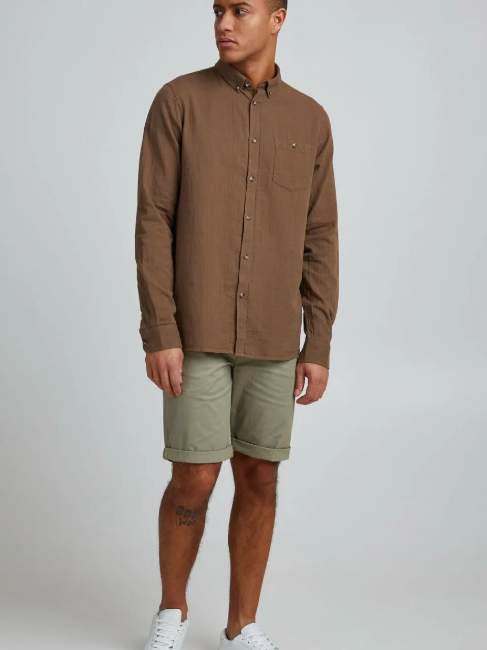 Herren Solid Hosen>Herren Chinoshorts - SDJim