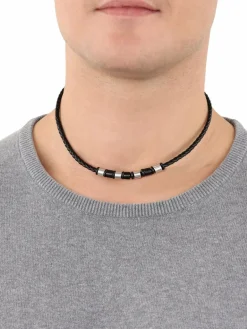 s.Oliver Schmuck<Herren Collier schwarz uni