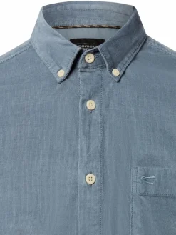 Camel Active Hemden<Herren Cordhemd blau uni