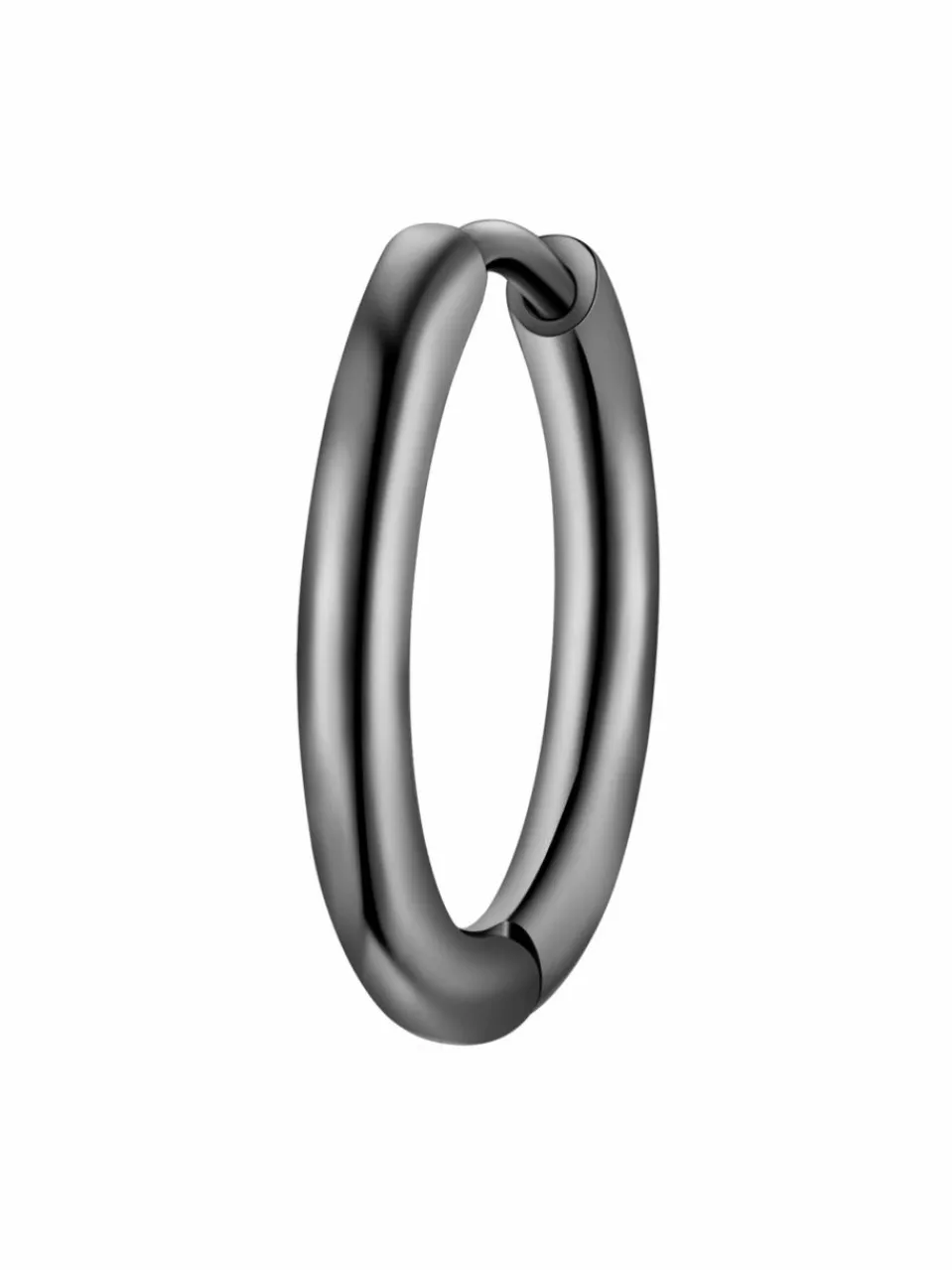 True Rebels Schmuck<Herren Creolen grau uni