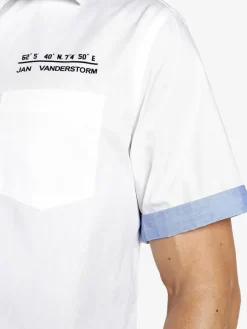 Jan Vanderstorm Hemden<Herren Doppelpack Hemd - EVIN weiß blau uni