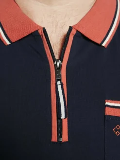 Charles Colby Poloshirts<Herren Doppelpack Poloshirt - EARL LENN orange blau uni