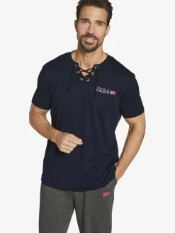 Jan Vanderstorm Shirts<Herren Doppelpack T-Shirt - MAYKO blau royal uni