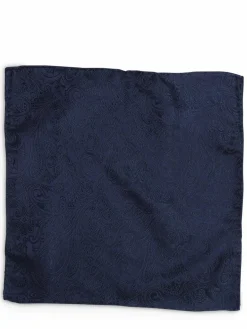 OLYMP Level Five Krawatten & Fliegen<Herren Einstecktuch aus Seide marine gemustert