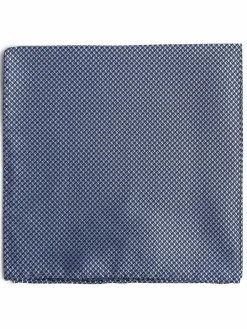 OLYMP Level Five Krawatten & Fliegen<Herren Einstecktuch aus Seide marine strukturiert