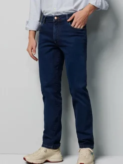 MEYER Hosen<Herren Five-Pocket-Hose - M5 Regular blau uni