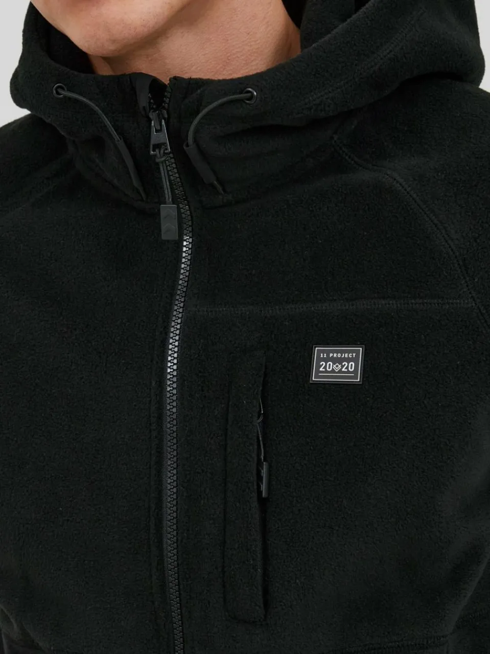 11 Project Sweatshirts & Sweatjacken<Herren Fleecejacke - PRMichel schwarz uni