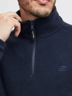 BLEND Sweatshirts & Sweatjacken<Herren Fleecepullover - BHFlint blau uni