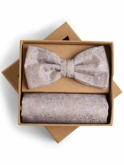 Herren Finshley & Harding London Krawatten & Fliegen>Herren Fliege und Einstecktuch aus Seide