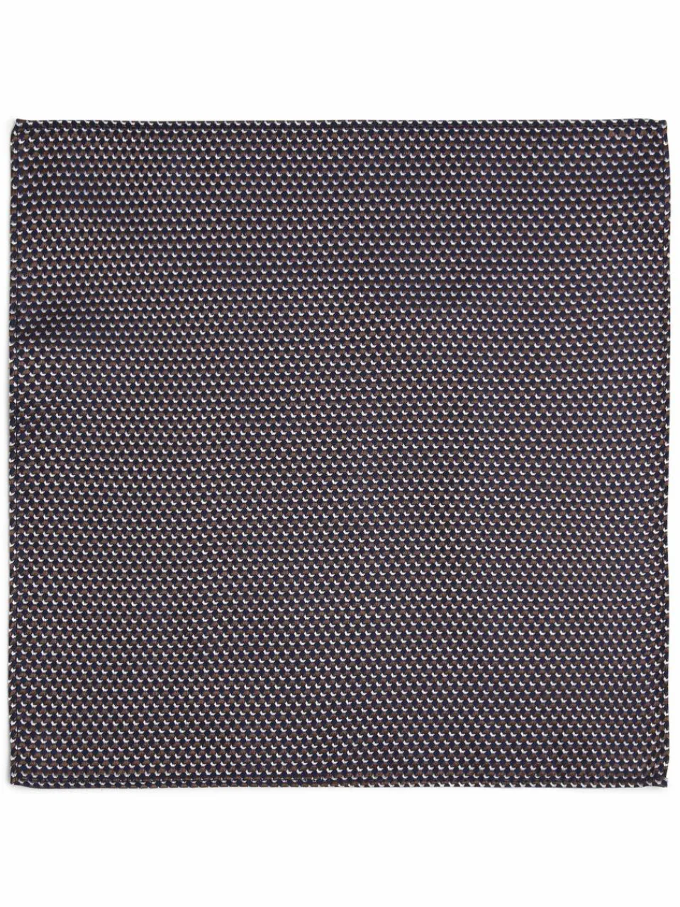 Finshley & Harding London Krawatten & Fliegen<Herren Fliege und Einstecktuch aus Seide indigo mocca gemustert