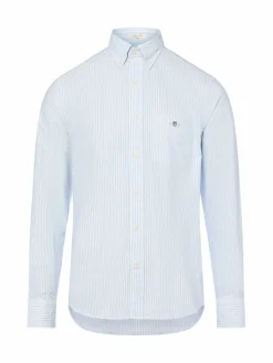 Gant Hemden<Herren Freizeithemd weiß hellblau gestreift