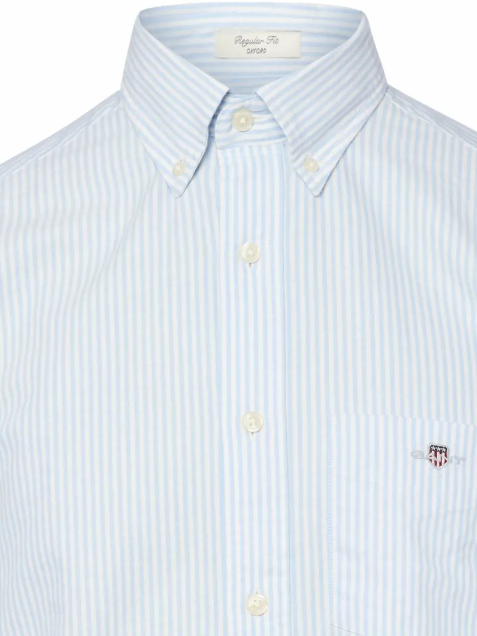 Gant Hemden<Herren Freizeithemd weiß hellblau gestreift