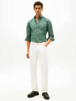 Tommy Hilfiger Hemden<Herren Freizeithemd tanne weiß gemustert