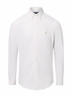 Polo Ralph Lauren Hemden<Herren Freizeithemd - Custom Fit weiß beige gestreift