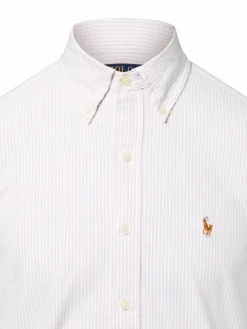 Polo Ralph Lauren Hemden<Herren Freizeithemd - Custom Fit weiß beige gestreift