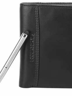 Bodenschatz Taschen & Rucksäcke<Herren Geldbörse schwarz uni