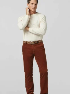 MEYER Gürtel & Hosenträger<Herren Gürtel braun bedruckt