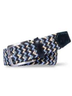 MEYER Gürtel & Hosenträger<Herren Gürtel blau bedruckt