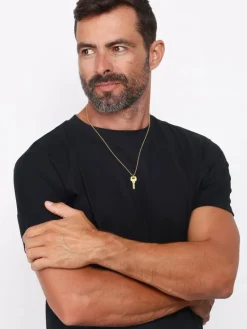 KUZZOI Schmuck<Herren Halskette gold uni