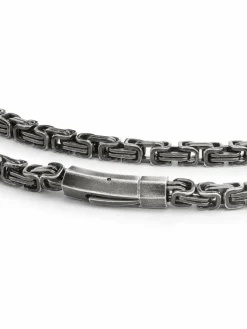 Fynch-Hatton Schmuck<Herren Halskette grau uni